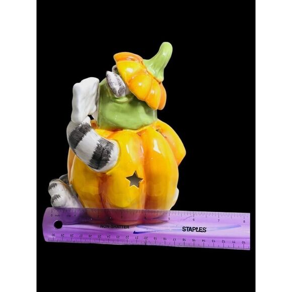 BLUE SKY Goldminc HALLOWEEN CAT KITTY POPS PUMPKIN TEALIGHT Luminary - Picture 12 of 12